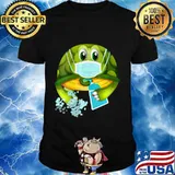 Turtle Wearing A Face Mask Shirt
