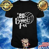 Twenty 20 Biggest Fan Shirt Volleyball Mom Volleyball Dad Premium T-Shirt