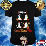 Unicorn Halloween Merry Christmas Happy Hallothanksmas Funny T-Shirt