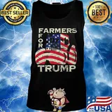 US Republican USA Patriot Farmers for Trump Election T-Shirt Tank top