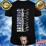 Vancouver canucks hockey team players signatures shirt