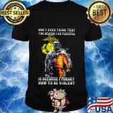Veteran marine don't ever think that the reason i ah peaceful is because i forgot how to be violent shirt