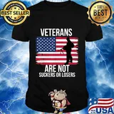 Veterans Are Not Suckers Or Losers Biden 2020 ANTI TRUMP T-Shirt