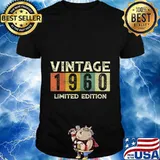 Vintage 1960 Limited Edition Gift 60th Birthday T-Shirt