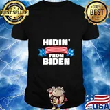 Vintage Hidin from Biden shirt USA Flag Joe Biden T-Shirt