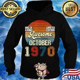 Vintage October 1970 50 Years Old 50th Birthday Gifts T-Shirt Hoodie