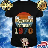 Vintage October 1970 50 Years Old 50th Birthday Gifts T-Shirt