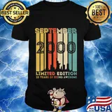 Vintage September 2000 Design 20 Year Old 20th Birthday Gift T-Shirt