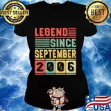 Vintage September 2006 Bday 14th Birthday Gifts 14 Years Old T-Shirt Ladies tee