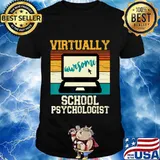 Virtually Awesome School Psychologist - Retro Men & Women T-Shirt