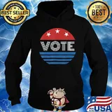 Vote Shirt Women Men Retro Vintage Election 2020 Voter T-Shirt Hoodie