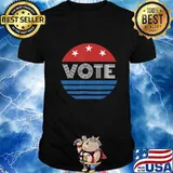 Vote Shirt Women Men Retro Vintage Election 2020 Voter T-Shirt