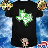 We're not going home hockey texas map shirt