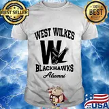 West wilkes blackhawks alumni logo shirt