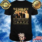 Westlife 22nd anniversary 1998 2020 thank for the memories signatures shirt