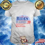 Womens This Nasty Woman Votes for a Biden Harris 2020 Fan T-Shirt