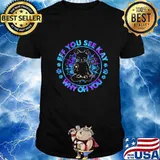 Yoga paw black cat eff you see kay why oh you shirt