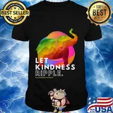 Zen Elephant Compassion Kindness Ripple Mindfulness Meditate T-Shirt