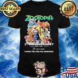 Zootopia 5th anniversary 2016 2020 thank for the memories signatures shirt