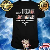 1955 2020 eddie van halen thank you for the memories signatures shirt