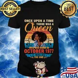 43 Years Birthday Girls 43rd Birthday Queen October 1977 T-Shirt