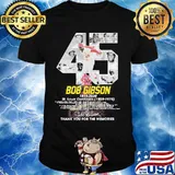 45 bob gibson 1935 2020 st.louis cardinals hank for the memories signatures shirt