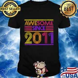 9th Birthday Gifts Boys Girls - Awesome Since 2011 T-Shirt