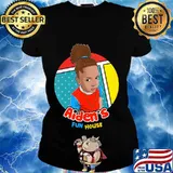Aiden's fun house logo s Ladies tee