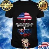 American Grown with Slovak Roots - Slovakia T-Shirt