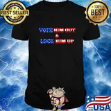 Anti Trump Patriotic Vote Him Out Lock Him Up. Vote Biden 20 Premium T-Shirt