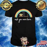 Baby yoda wish you were here rainbow lgbt shirt