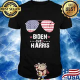 Biden Harris 2020 American Flag Sunglasses T-Shirt