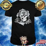 Blood inside skeleton oklahoma raiders shirt