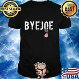 Byejoe bye joe glass american flag shirt