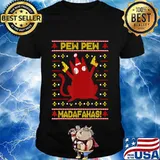 Cat Pew Pew Madafakas Christmas tree Shirt