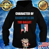 Character Of Country Is On The Ballot Joe Biden American Flag Shirt Hoodie