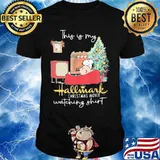 Charlie brown and snoopy this my hallmark merry christmas movie watching shirt
