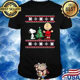 Charlie brown and snoopy ugly christmas shirt