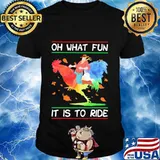 Chicken oh what fun it is to ride leaves fall shirt
