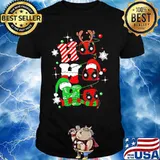 Christmas deadpool santa ho ho ho shirt