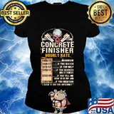 Concrete finisher hourly rate skull s Ladies tee
