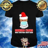 Donald claus make christmas great again face mask quarantine election shirt