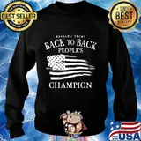 Donald trump back to back people's champion american flag election s Sweater
