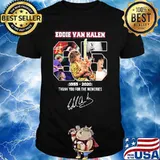 Eddie van halen 65 1955 2020 thank for the memories signature shirt