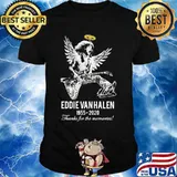 Eddie van halen king 1955 2020 thank for the memories signature shirt
