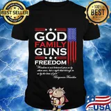 FAMILY GOD GUNS AND FREEDOM CHRISTIAN MAGA 2020 TRUMP Shirt