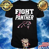 Fight like a panther breast cancer awareness shirt