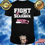 Fight like a seahawk breast cancer awareness shirt