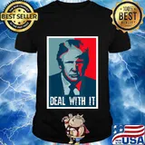 Funny Deal With It President Donald Trump Retro T-Shirt