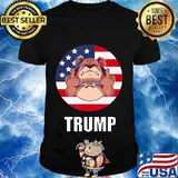 Funny Election USA 2020 Trump Biden Vote Dog T-Shirt